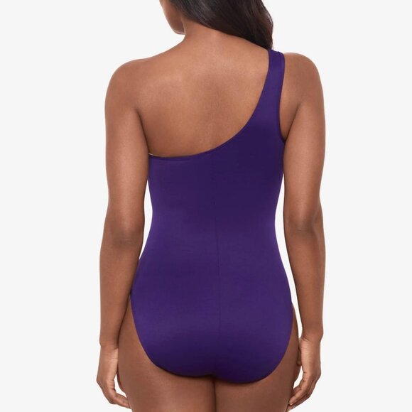 NWT Miraclesuit Jena One Piece Full Coverage in Mulberry - Picture 3 of 8